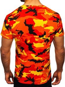 Camiseta de camuflaje para hombre color naranja Bolf S807