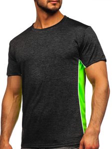 Camiseta de entrenamiento para hombre color negro Denley HM072