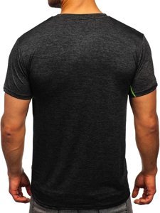 Camiseta de entrenamiento para hombre color negro Denley HM073