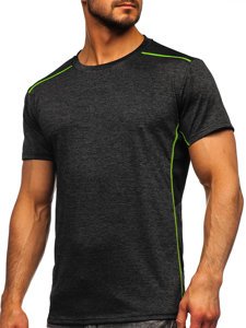 Camiseta de entrenamiento para hombre color negro Denley HM075