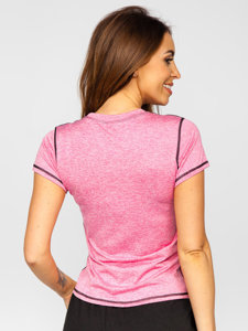 Camiseta de entrenamiento para mujer rosa Bolf 2166