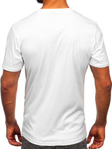 Camiseta de manga corta Bolf 14498 con impresión blanca para hombre