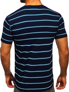 Camiseta de manga corta Bolf 14952 azul oscuro para hombre