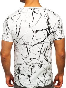 Camiseta de manga corta con impresión para hombre blanco Bolf Y70026