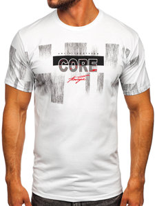 Camiseta de manga corta para hombre blanco Bolf 14703