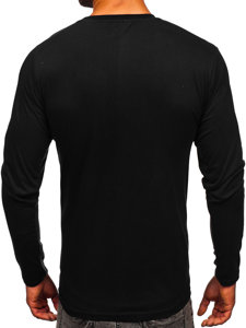 Camiseta de manga larga con impresión para hombre negro Bolf 146740