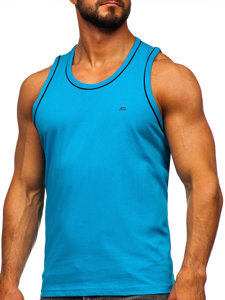 Camiseta de tirantes anchos azul turquesa Bolf 14276