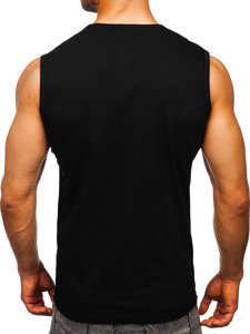 Camiseta de tirantes con impresión negro Bolf 14807