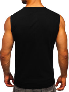 Camiseta de tirantes con impresión negro Bolf 14816