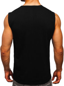 Camiseta de tirantes con impresión negro Bolf 14827