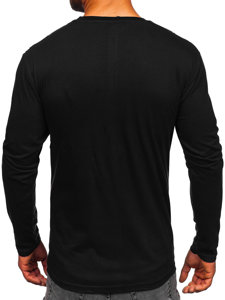 Camiseta estampada a manga larga para hombre color negro Bolf 1213