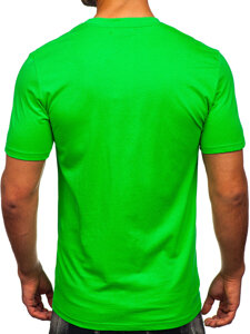 Camiseta estampada de algodón para hombre Verde Bolf MPO3520