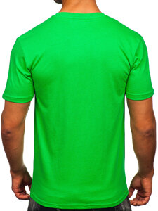 Camiseta estampada de algodón para hombre Verde Bolf MPO3557