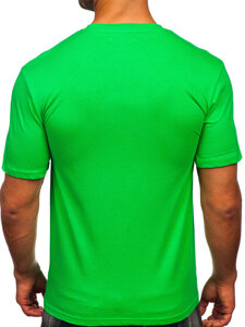 Camiseta estampada de algodón para hombre Verde Bolf MPO3560