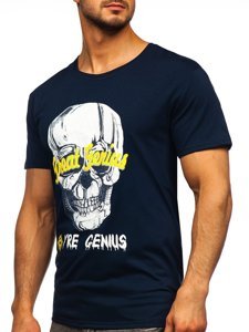 Camiseta estampada para hombre color azul oscuro Bolf Y70012