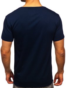 Camiseta estampada para hombre color azul oscuro Bolf Y70012