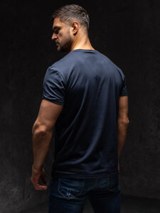 Camiseta estampada para hombre color azul oscuro Bolf Y70012