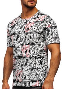 Camiseta estampada para hombre color blanco Bolf 14906