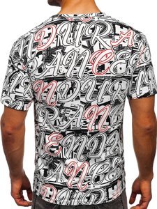 Camiseta estampada para hombre color blanco Bolf 14906