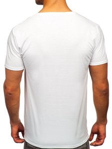 Camiseta estampada para hombre color blanco Bolf Y70002