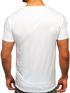 Camiseta estampada para hombre color blanco Bolf Y70007