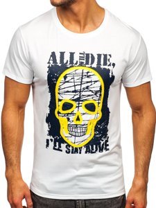 Camiseta estampada para hombre color blanco Bolf Y70007