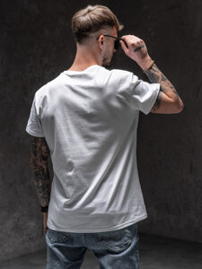 Camiseta estampada para hombre color blanco Bolf Y70007