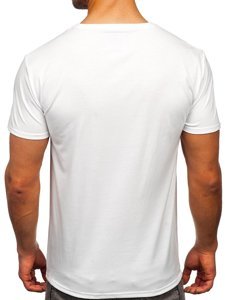 Camiseta estampada para hombre color blanco Bolf Y70011