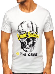 Camiseta estampada para hombre color blanco Bolf Y70012