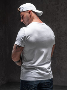 Camiseta estampada para hombre color blanco Bolf Y70012