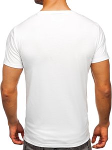 Camiseta estampada para hombre color blanco Bolf Y70015