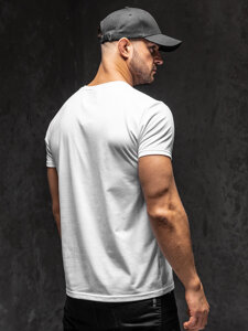 Camiseta estampada para hombre color blanco Denley Y70005