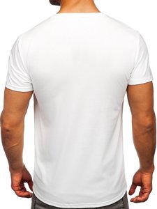 Camiseta estampada para hombre color blanco Denley Y70013