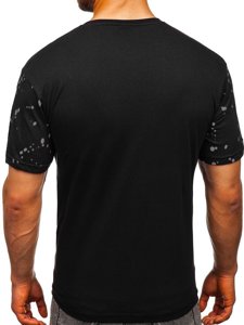 Camiseta estampada para hombre color negro y gris Bolf 300