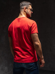 Camiseta estampada para hombre color rojo Bolf Y70001