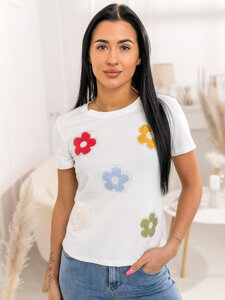 Camiseta estampada para mujer Blanco Bolf 95T2529