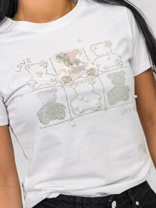 Camiseta estampada para mujer Blanco Bolf 96T615