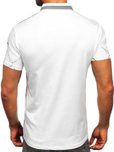 Camiseta polo de manga corta para hombre blanco Bolf 192650