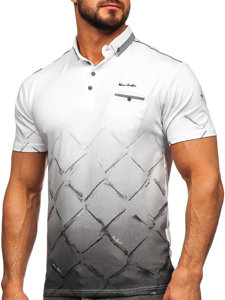 Camiseta polo de manga corta para hombre blanco Bolf 192650