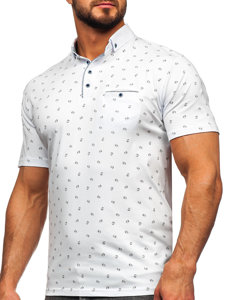 Camiseta polo de manga corta para hombre blanco Bolf 192657