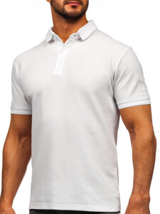 Camiseta polo de manga corta para hombre blanco Bolf 2004