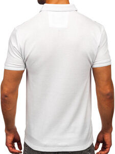 Camiseta polo de manga corta para hombre blanco Bolf 2004