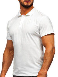 Camiseta polo de manga corta para hombre blanco Bolf 8T80