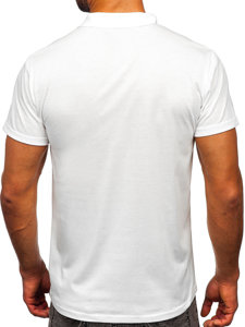 Camiseta polo de manga corta para hombre blanco Bolf 8T80