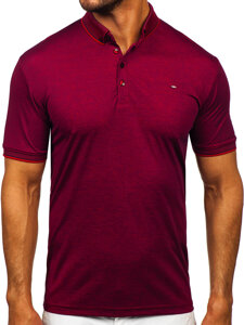 Camiseta polo de manga corta para hombre burdeos Bolf 2006