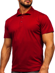 Camiseta polo de manga corta para hombre burdeos Bolf 8T80