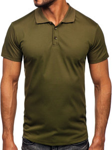 Camiseta polo de manga corta para hombre caqui Bolf 8T80