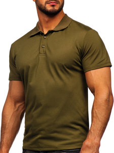 Camiseta polo de manga corta para hombre caqui Bolf 8T80