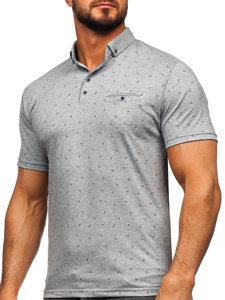 Camiseta polo de manga corta para hombre gris Bolf 192657