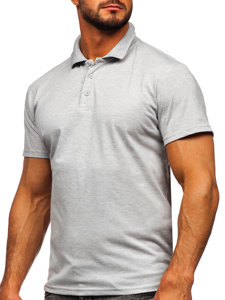 Camiseta polo de manga corta para hombre gris Bolf 8T80